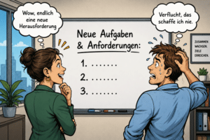 Die Resilienz und Stressresistenz der Mitarbeitenden erhöhen 2 Stress Ausloeser neue Aufgaben Herausforderungen
